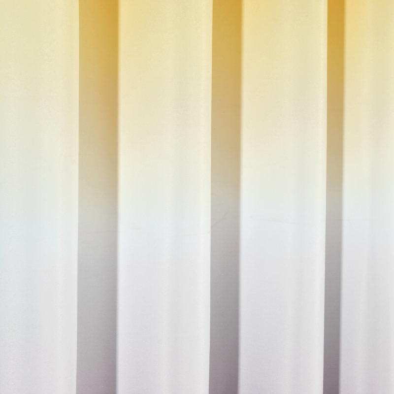 Umbre Fiesta Room Darkening Curtain Pair, Yellow/Gray,  63" H x 52" W