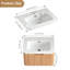 Meuble-lavabo flottant 24 po en noyer naturel avec rebord courbé et cuve en céramique blanche-1415287061