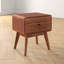 Table de chevet 1 tiroir en noyer Justin