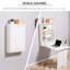 Wall Mounted Foldable Desk In White For Home Office. With Storage Shelf, Space & , Ideal Computer, Writing And More Office White. Fold Out Convertible With , Suits Various Needs