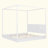 Wood LED Canopy Bed ,Canopy Platform Bed With Support Slats, No Box Spring Needed-1940090381