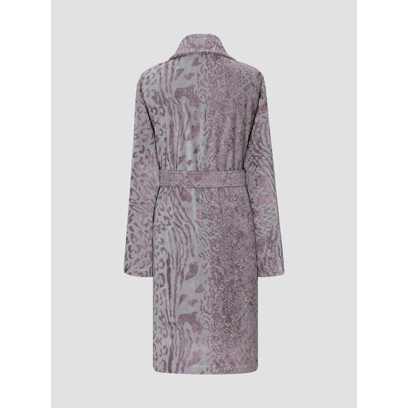 Peignoir Eamon en mélange de coton fille / femme + peignoir au-dessus du genou, M, Mauve