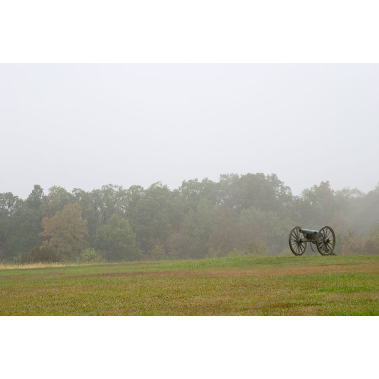 Ebern Designs Civil War Cannon - Wrapped Canvas Photograph | Wayfair