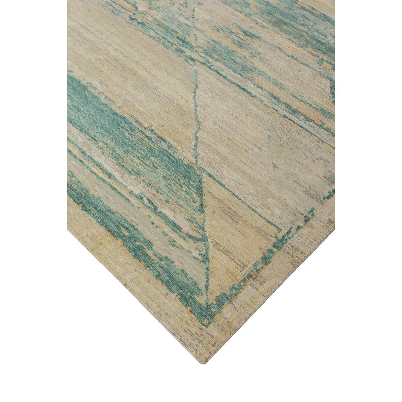 Tapis en laine noué à la main, Rectangle 10 pi x 14 pi
