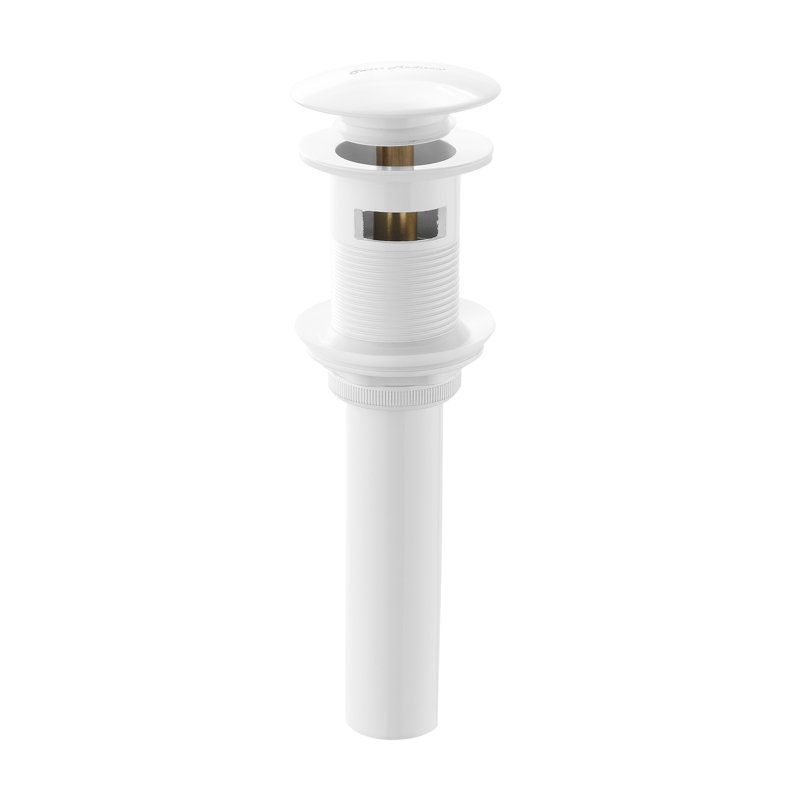 Swiss Madison Pop-Up Bathroom Sink Drain, Gloss White