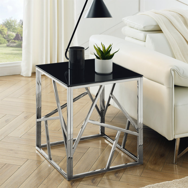 Table de chevet Eura, Chrome