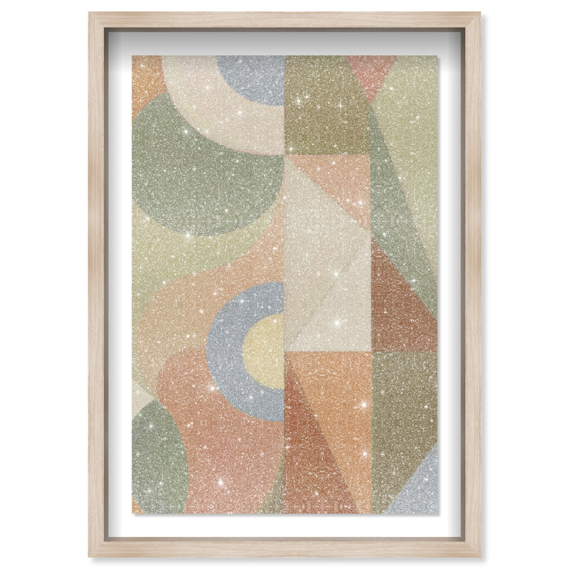 Adore You Shadowbox Abstract Print by Oliver Gal, Black Frame, 10 x 15, Natural Oak Shadowbox, 31.5"H x 46.5"W