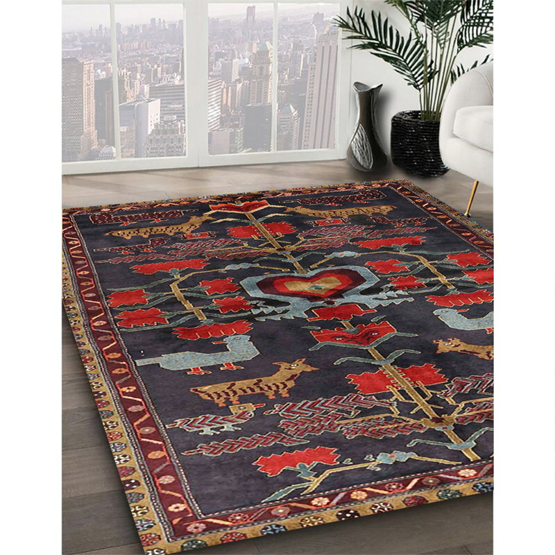 Oriental Indoor Rug, Square 5'