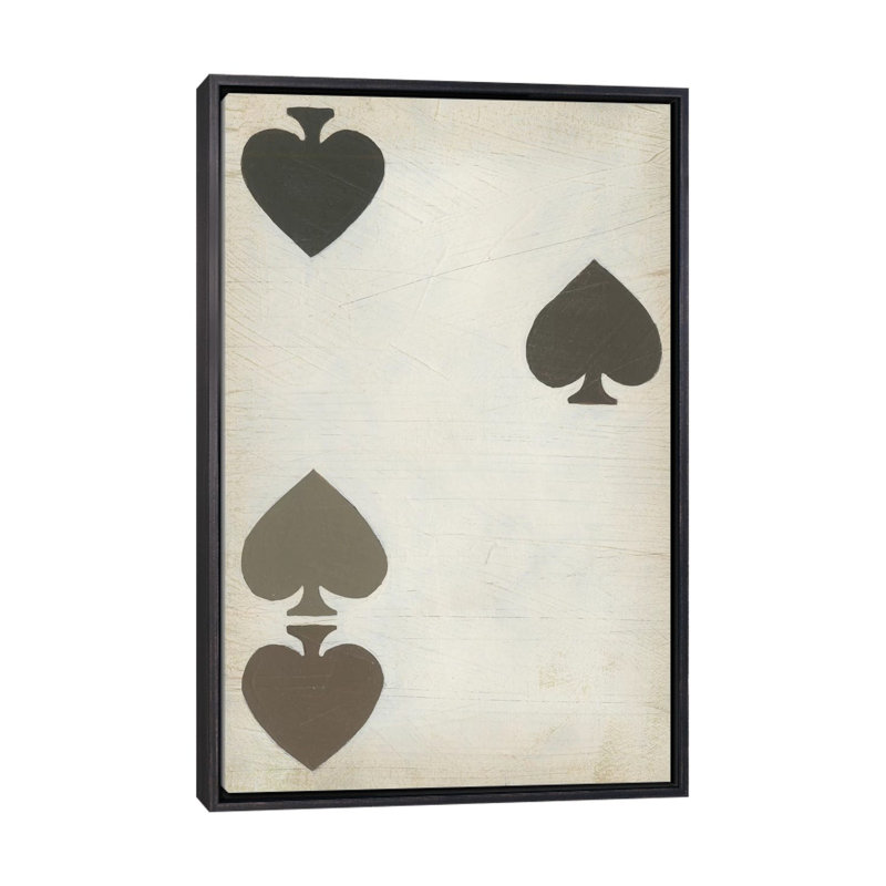 «Fun and Games I», reproduction d'art, H 60 po x l 40po x P 1,5 po, Toile avec cadre noir patiné