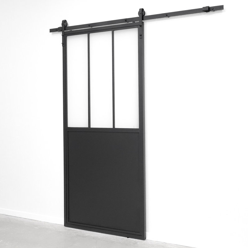 Leroux Metal Sliding Door, 210cm H x 100cm W x 3cm D