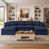 Dark Blue Chenille