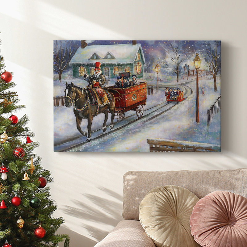 Christmas Holiday Arts - Toile tendue avec châssis XMA171636, H 12 po x l 18 po