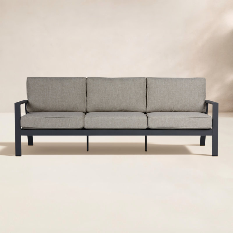 Canapé d'extérieur en métal avec coussins Aegean 80 "par Real Flame