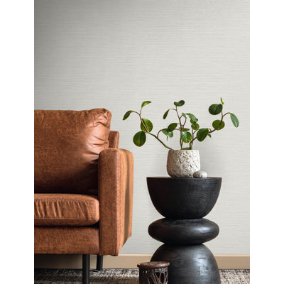  Papier peint en vinyle gaufré gris sisal Designs