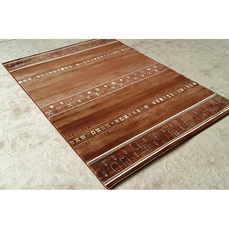 Tapis brun à motif Sud-Ouest Keunta, 10 pi x 13 pi