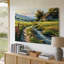 Impression sur toile, décor de jardin, paysage, chalet, paysage, campagne-129634475