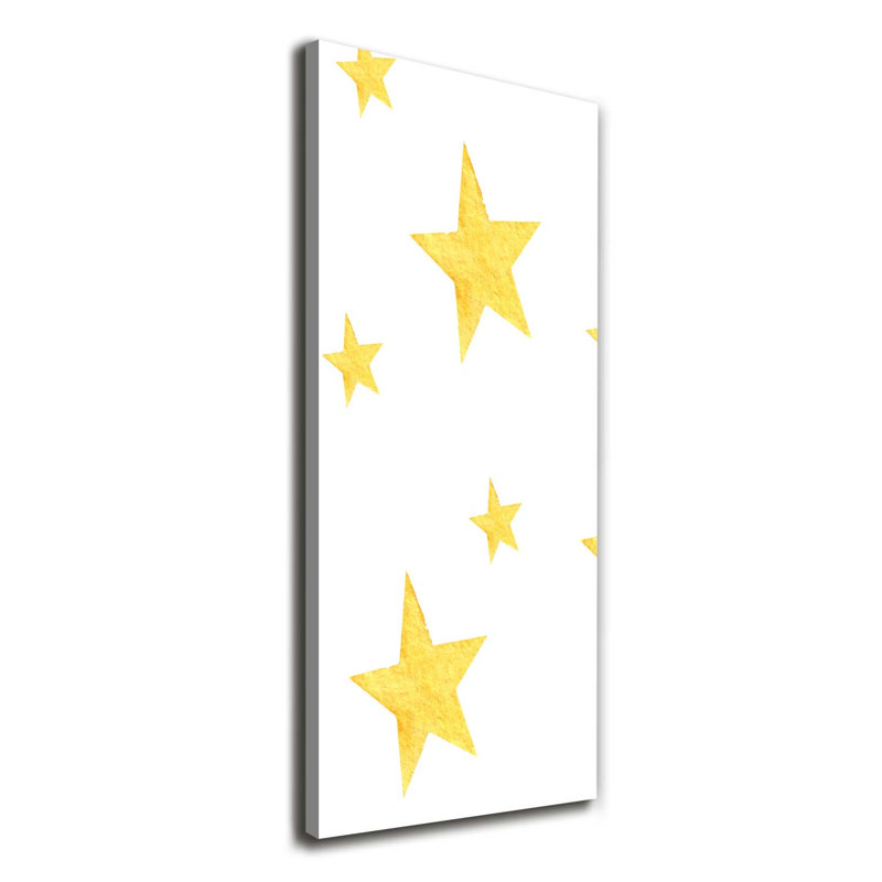 Yellow Stars - Wrapped Canvas Print