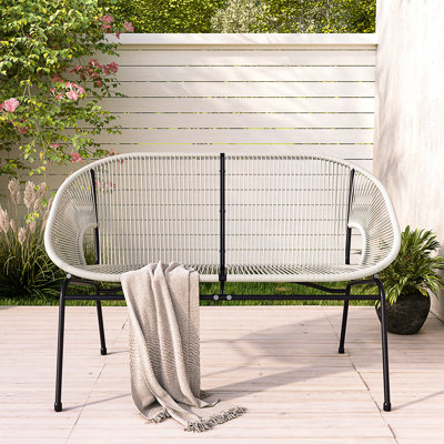 CONDESSA OUTDOOR PATIO WICKER LOVESEAT