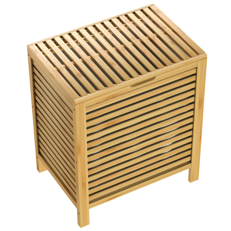 Bamboo Cabinet Laundry Hamper