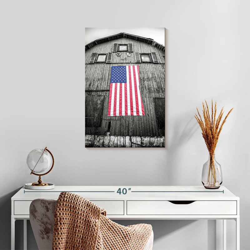 Borges Red White And Blue, 24" H x 16" W