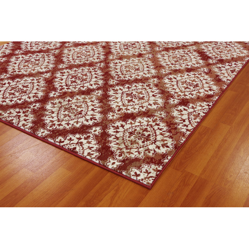 Tapis terre cuite/ivoire Morocco, Rectangle 9 pi 2 po x 12 pi 10 po