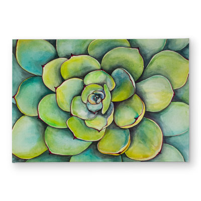 Watercolor Succulent Plant Door Mat - Exotic Home Decor