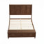 Base de lit plateforme avec tête de lit haute et banc de rangement avec pied de lit, aucun sommier nécessaire-251346558-251346559