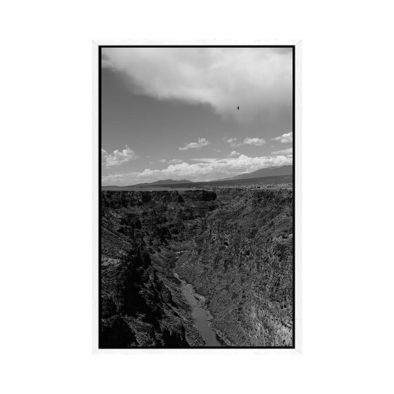 Rio Grande Gorge VII by Bethany Young - Print on Canvas, White Framed, 101.6cm H x 66.04cm W x 3.81cm D