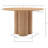 Issabell Ash Round Solid Wood Dining Table-88388029