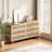59.06"6-Drawers Rattan Storage Cabinet Rattan Drawer