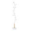 Arles Metal Whtie And Oak Standing Coat Rack-123093544