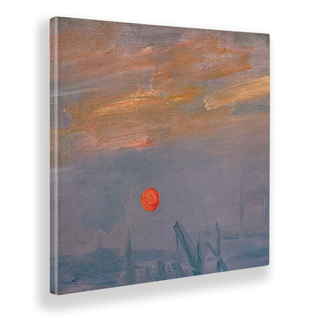 Wandbild rising sun von Claude Monet