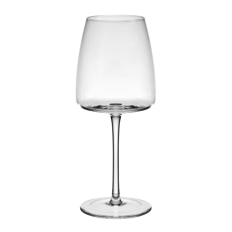 Cora 15 oz. Hand Blown Clear Red Wine Glasses Set