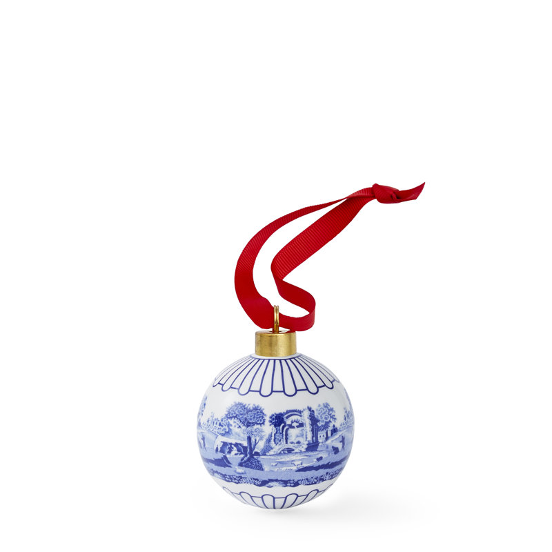 Boule de Noël italienne Spode Blue