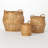 Sullivans Open Weave Bamboo Basket Set of 3, 15"H, 12.75"H & 9.25"H; Brown