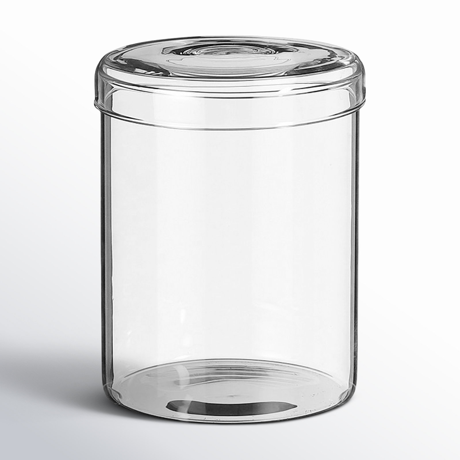 Bina Glass Table Vase, Transparent, 6.25" H x 4.75" W x 4.75" D