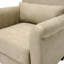 Fauteuil Marquis avec pieds cylindriques effilés en plastique noir, H 33 po x l 31 po x P 30 po