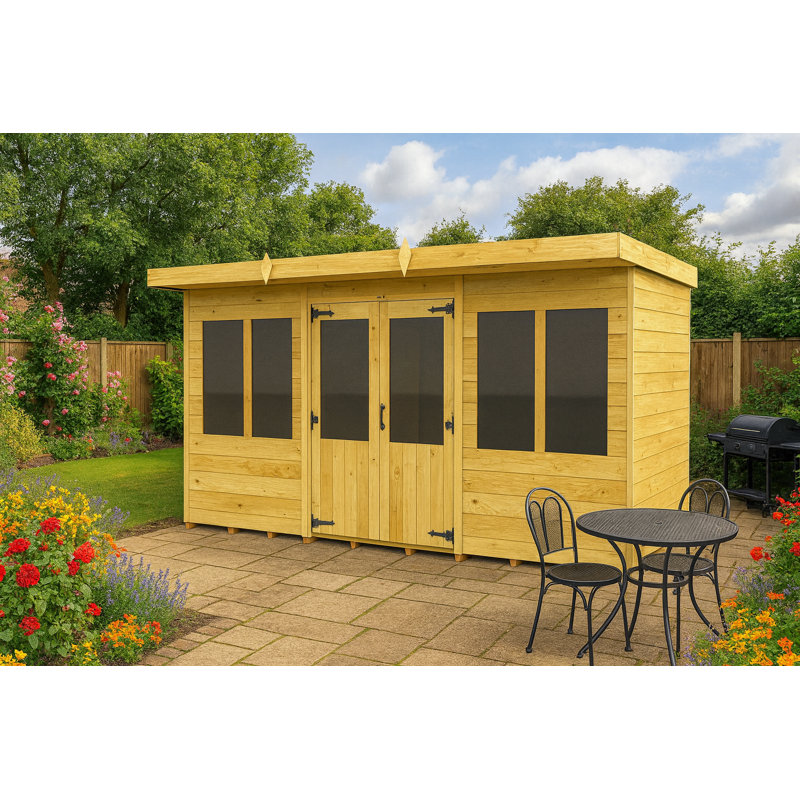 12ft x 4ft Pent Summer House