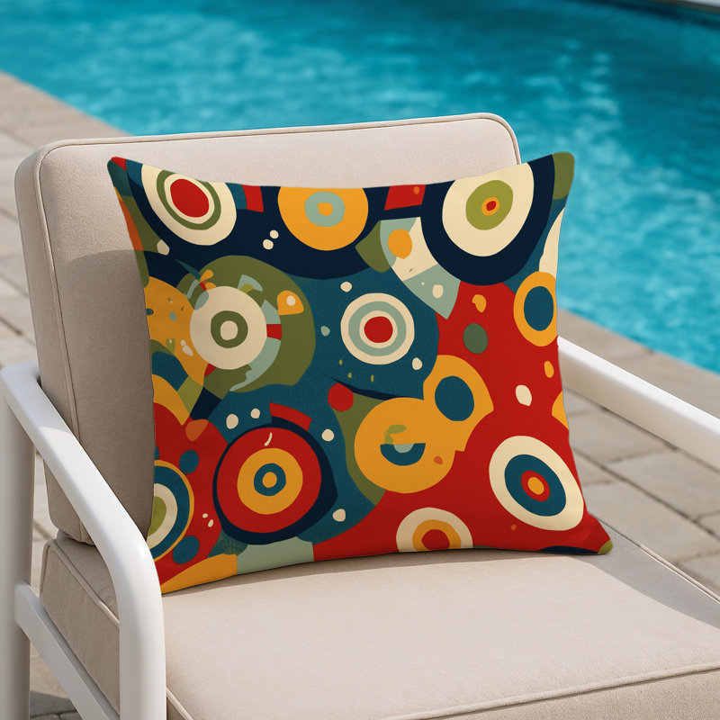 Funky Glow Indoor And Outdoor Pillow, Square 20"