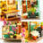 Diy Miniature House Kit Wooden Doll House With Led Lights, Handmade Mini Home Building Set, Creative Craft Kit For Adults, Perfect For Home Decor & Unique Gifts