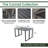 Rectangular Metal Outdoor Folding Dining Table