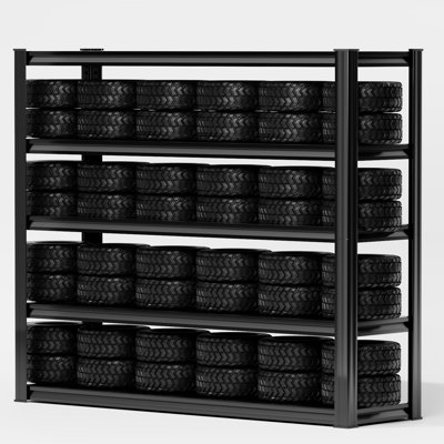Heavy Duty Garage Shelving, Heavy Duty 5-Tier Adjustable Metal Storage Shelving Unit, 2000 LBS Load Capacity, 59" W x 20" D x 79" H Extra Large Storage Rack for Garage, Home, Warehouse & Tool Storage