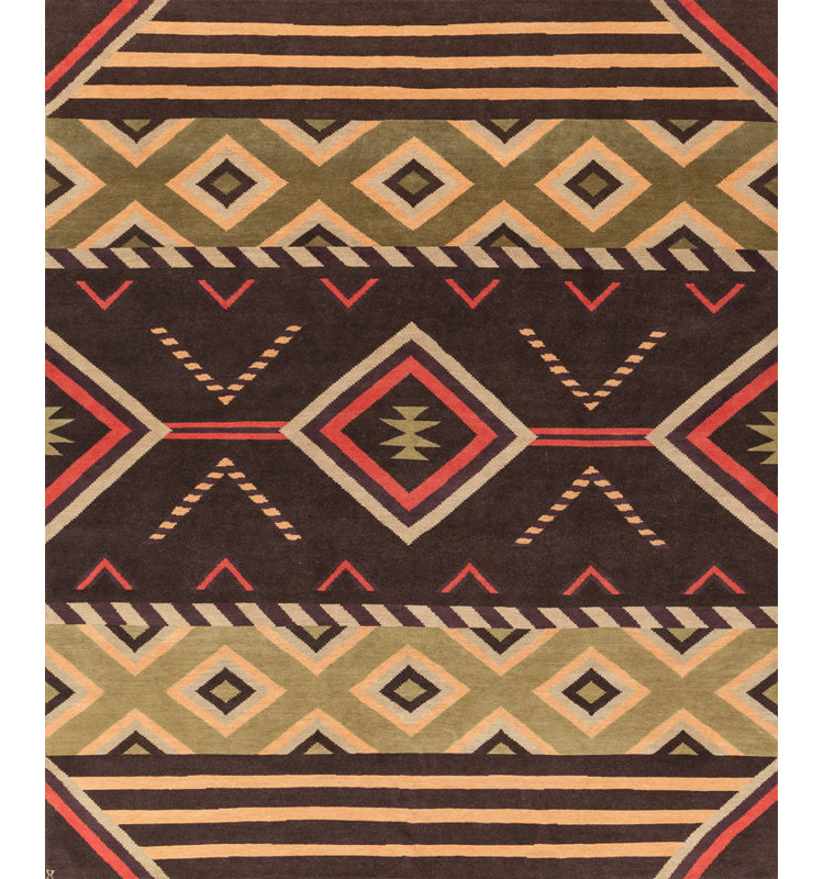 Mesa Wool Southwestern Area Rug, Rectangle 5' x 8'