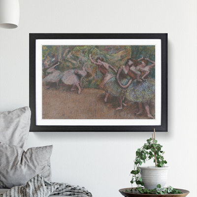 View of the Ballet Ballerina Dancers by Edgar Degas - Picture Frame Painting