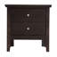 Table de chevet 2 tiroirs Primo, espresso-1811785696