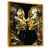 Toile avec cadre flottant or