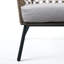 Chaise longue d'extérieur en acier Marco avec corde et coussin gris-1992791453