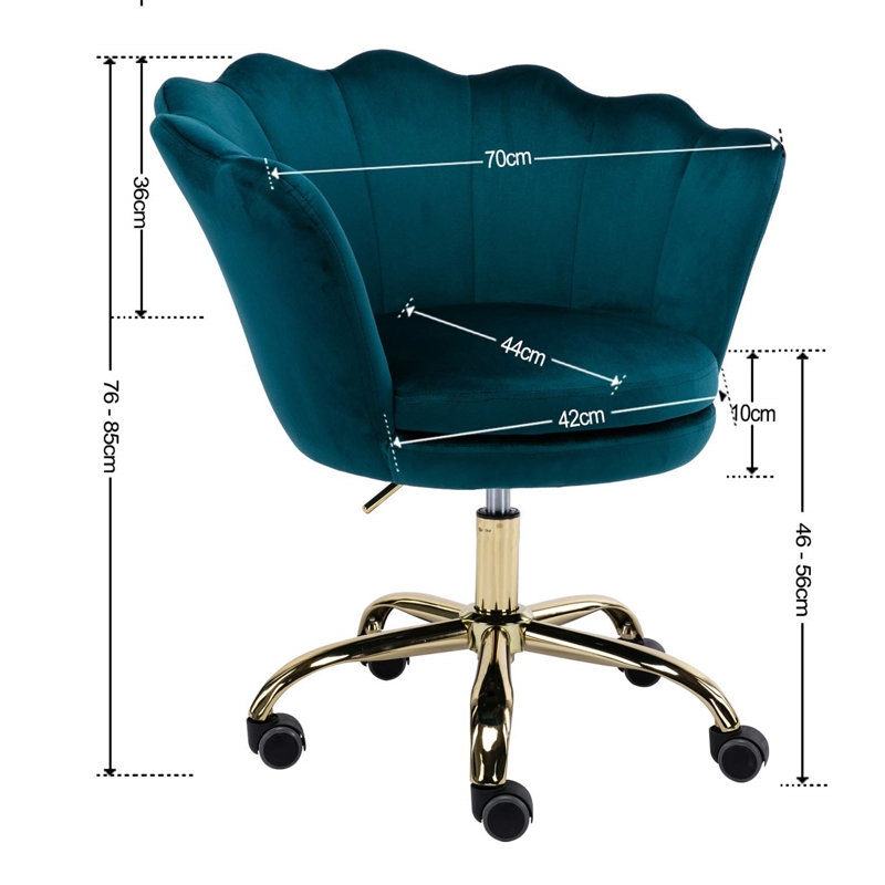 Aderinsola Office Chair, Teal