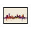 «Skyline Series: Grand Rapids, Michigan, USA», reproduction d'art sur toile tendue-19734337-74747480-74747481