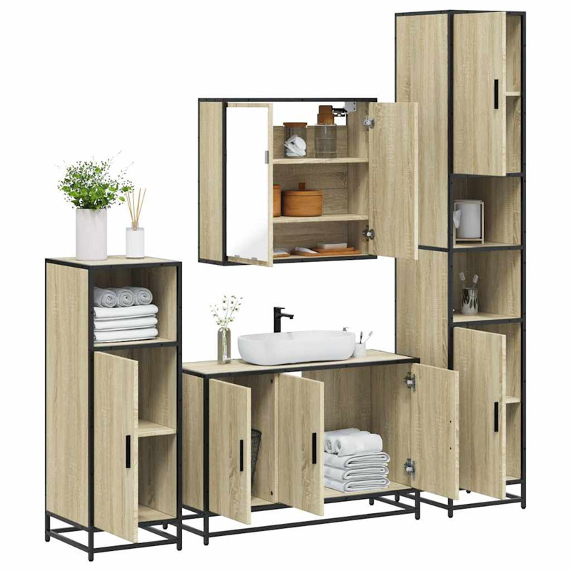 Allycia Bathroom Furniture Suite, Sonoma Oak